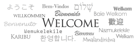 Welcome in different languages